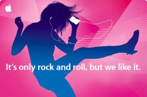 For Apple, "It's only Rock and Roll..."